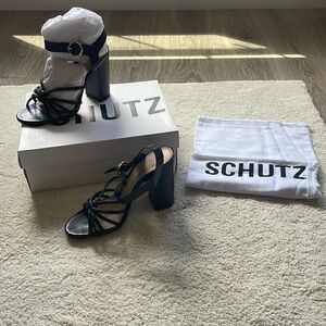 Schultz black strap sandals